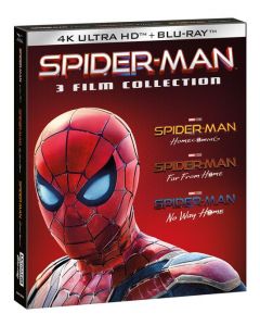 COFANETTO SPIDER-MAN HOME COLLECTION 1-3 - 4K ( 3 BD 4K + 3 BD HD ) Slipcase + Card