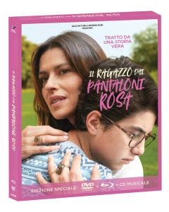 IL RAGAZZO DAI PANTALONI ROSA - COMBO (DVD + BD) + CD MUSICALE - Autografato da Samuele Carrino - Esclusiva Film&More