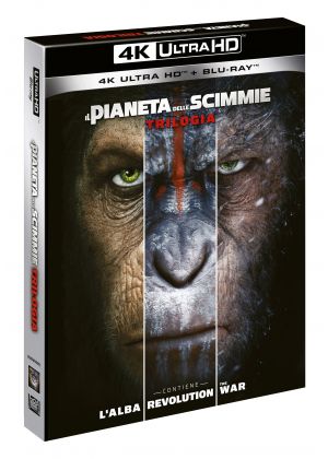COFANETTO "IL PIANETA DELLE SCIMMIE - TRILOGIA" (3 Film) - 4K
